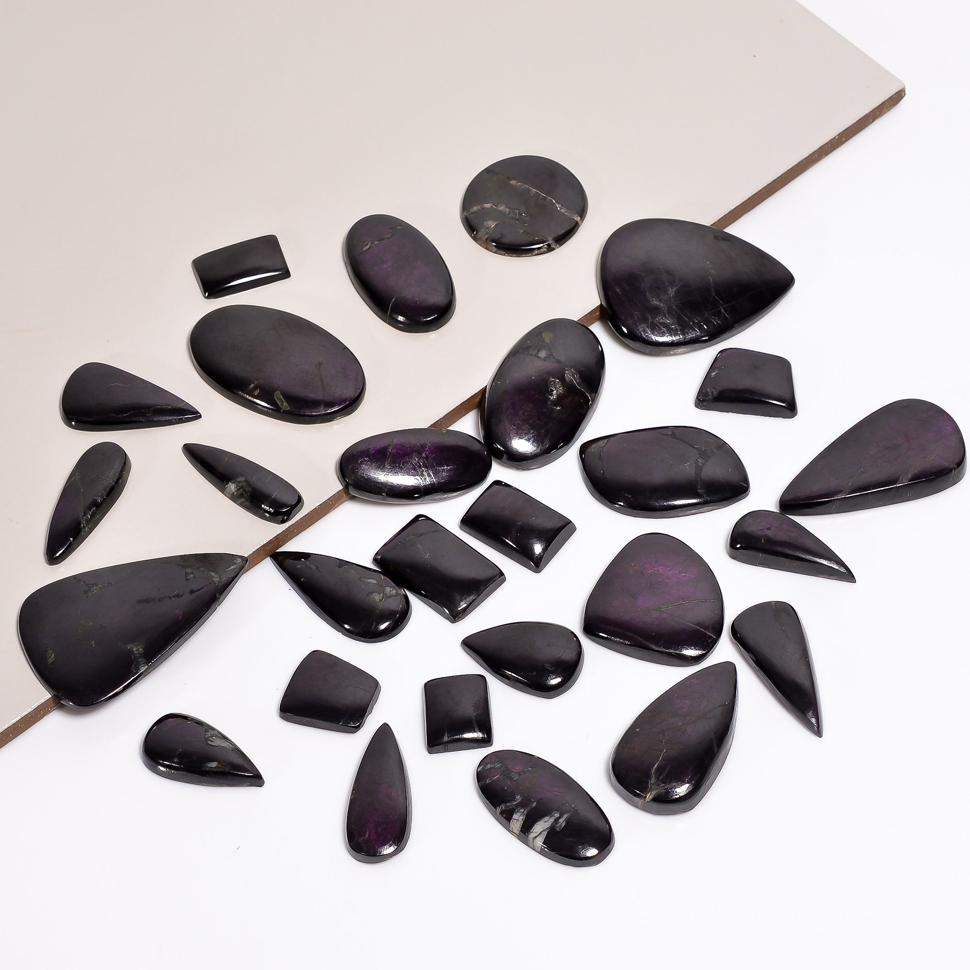Natural Cabochon Purpurite Wholesale Lot – Polished Gemstones for Designers (Copy) (Copy)