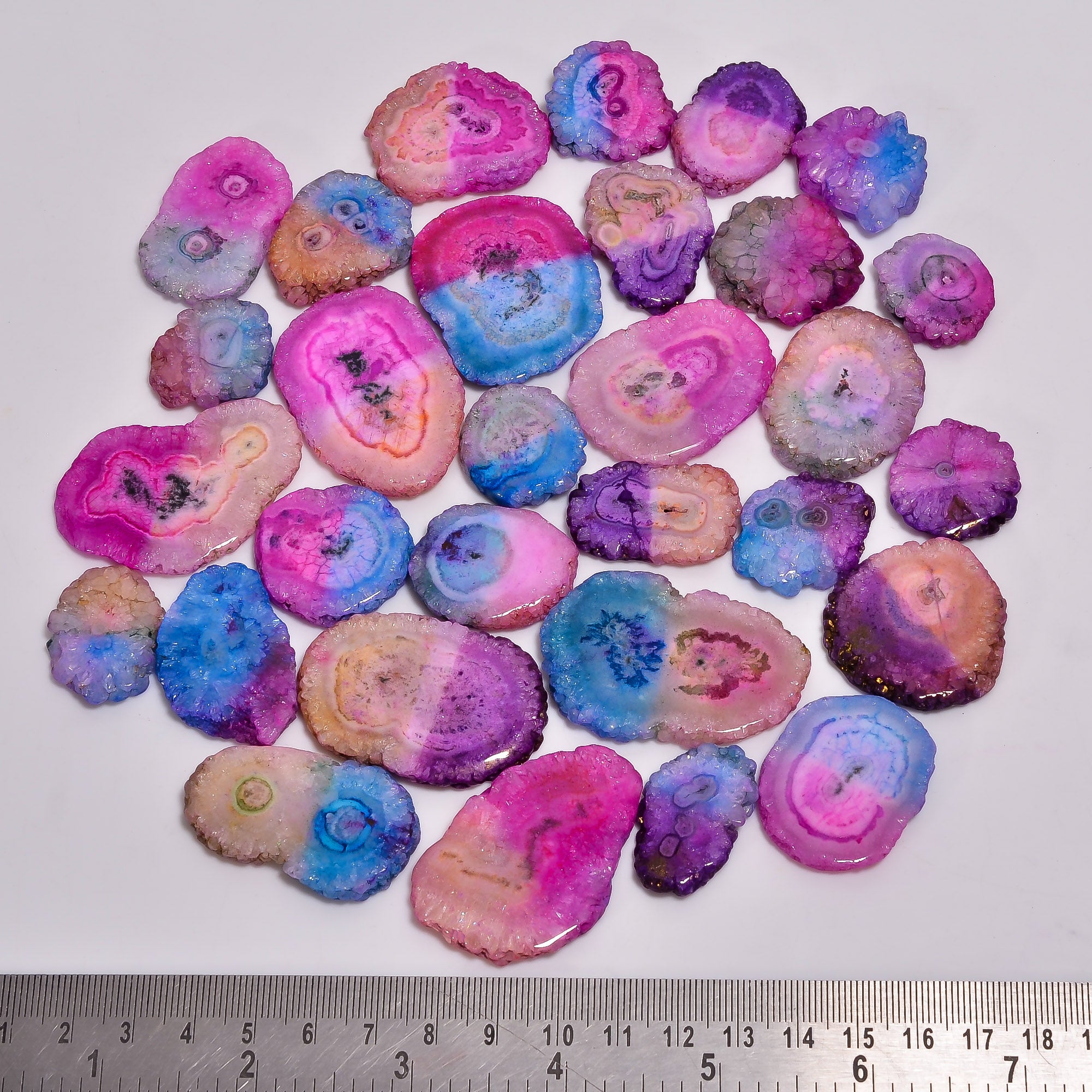 Smooth Pink Solar Quartz Druzy Gemstones – Bulk Cabochon Parcel at Factory Price