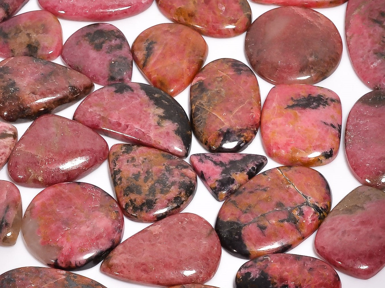 Authentic Natural Rhodonite Cabochons – Wholesale Gemstone Lot for Jewelry Makers (Copy) (Copy)