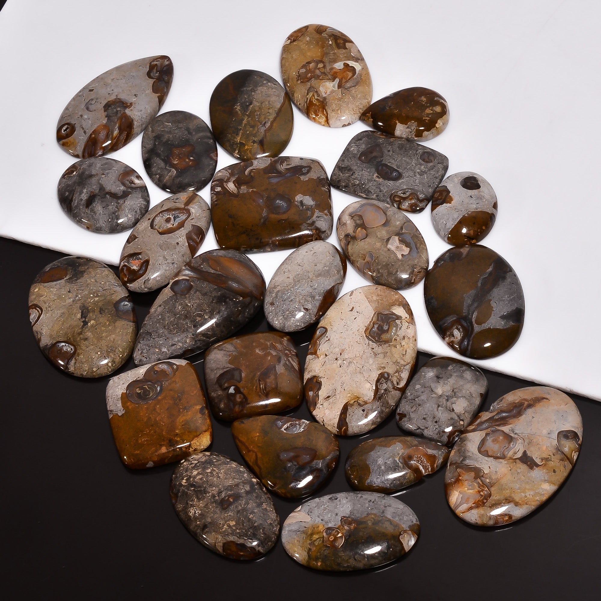 Natural Rock Chalice Cabochons – Bulk Wholesale Gemstones for Jewelry Production