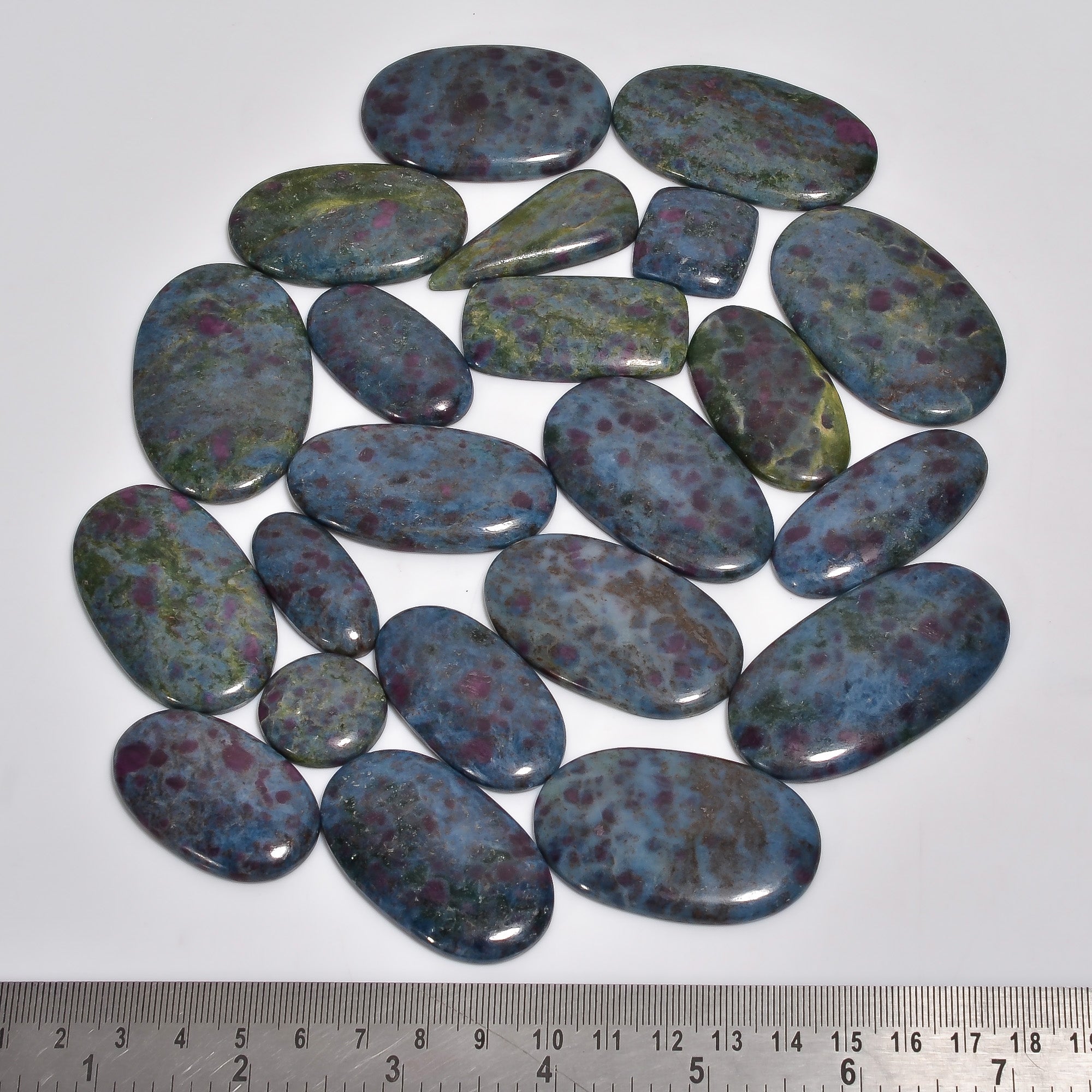 Natural Polished Ruby Zoisite Cabochon Lot – Wholesale Gemstone for Jewelry Business
