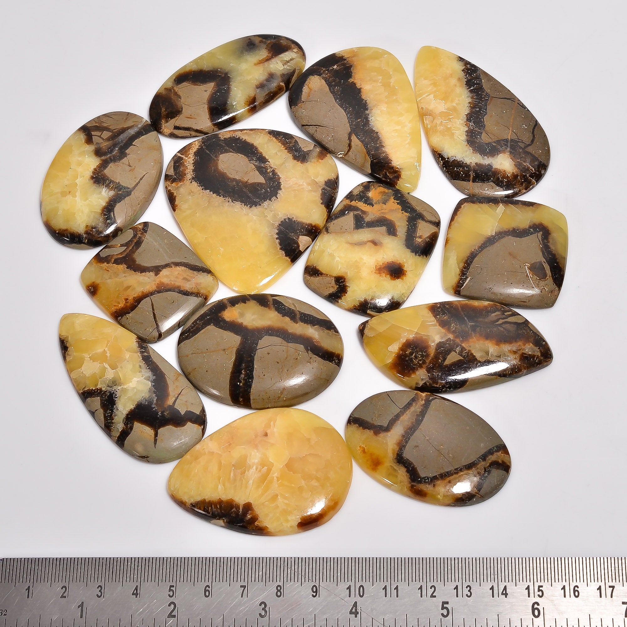 Wholesale Natural Septarian Cabochons – Bulk Gemstone Lot for Jewelry Designers