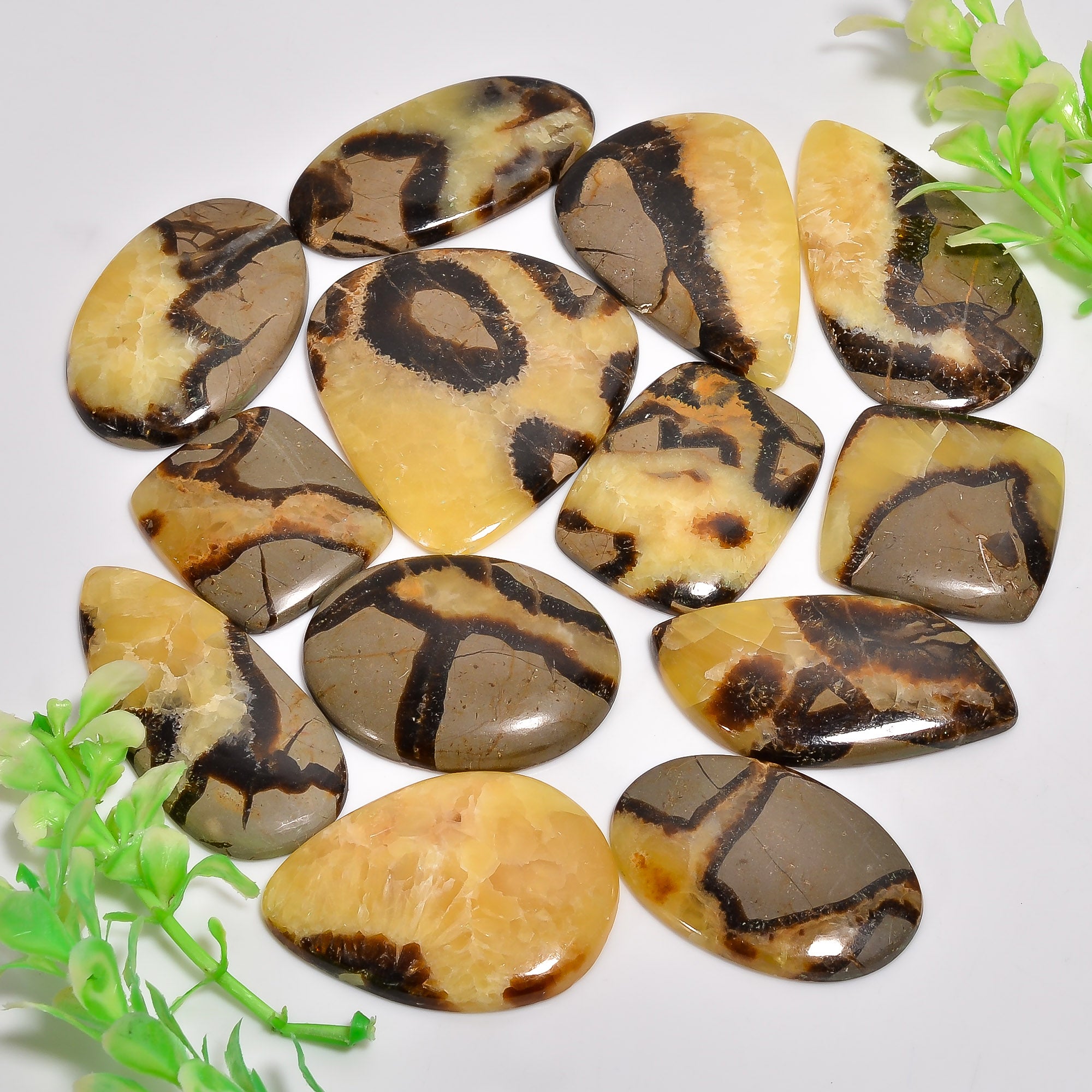 Wholesale Natural Septarian Cabochons – Bulk Gemstone Lot for Jewelry Designers