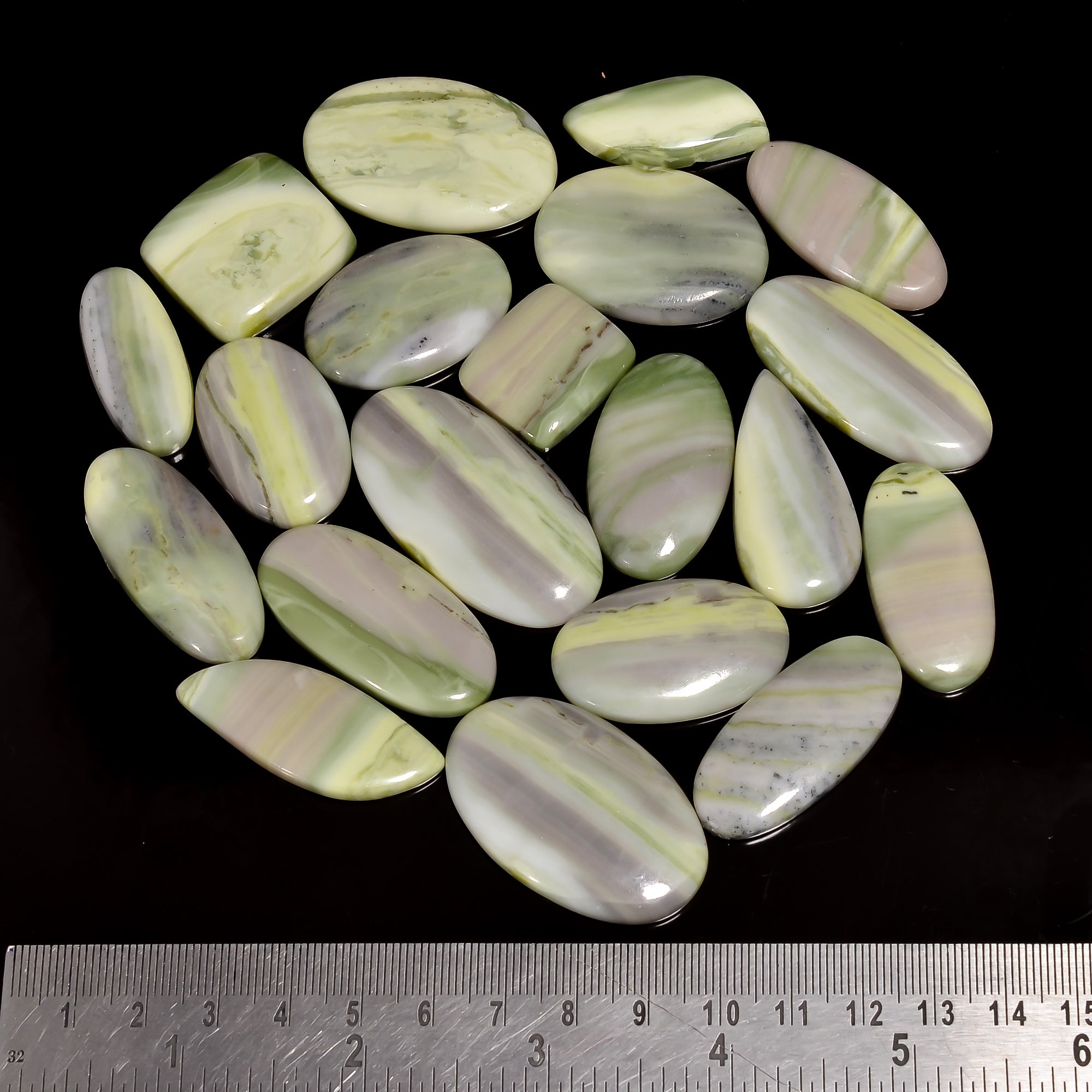 Genuine Serpentine Cabochons in Bulk – Wholesale Jewelry Gemstone Lots