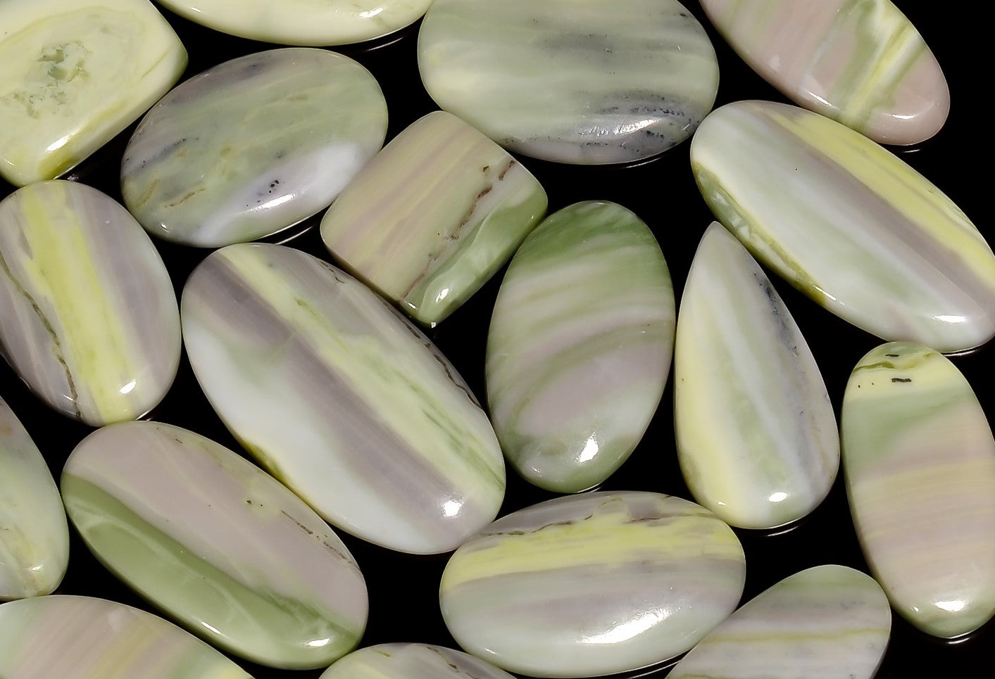 Genuine Serpentine Cabochons in Bulk – Wholesale Jewelry Gemstone Lots
