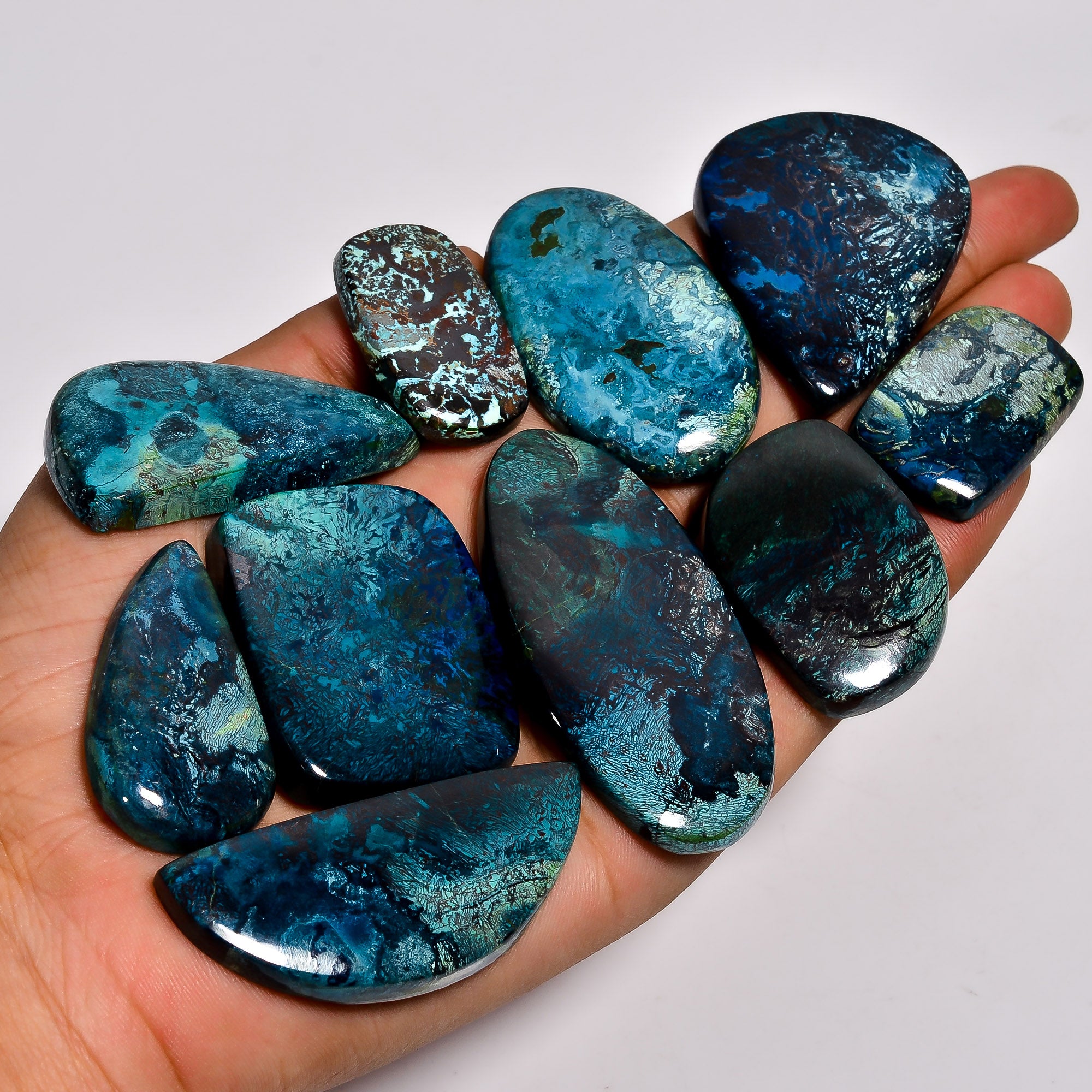 Bulk Wholesale Shattuckite Cabochon Gemstones – Jewelry Making Stones