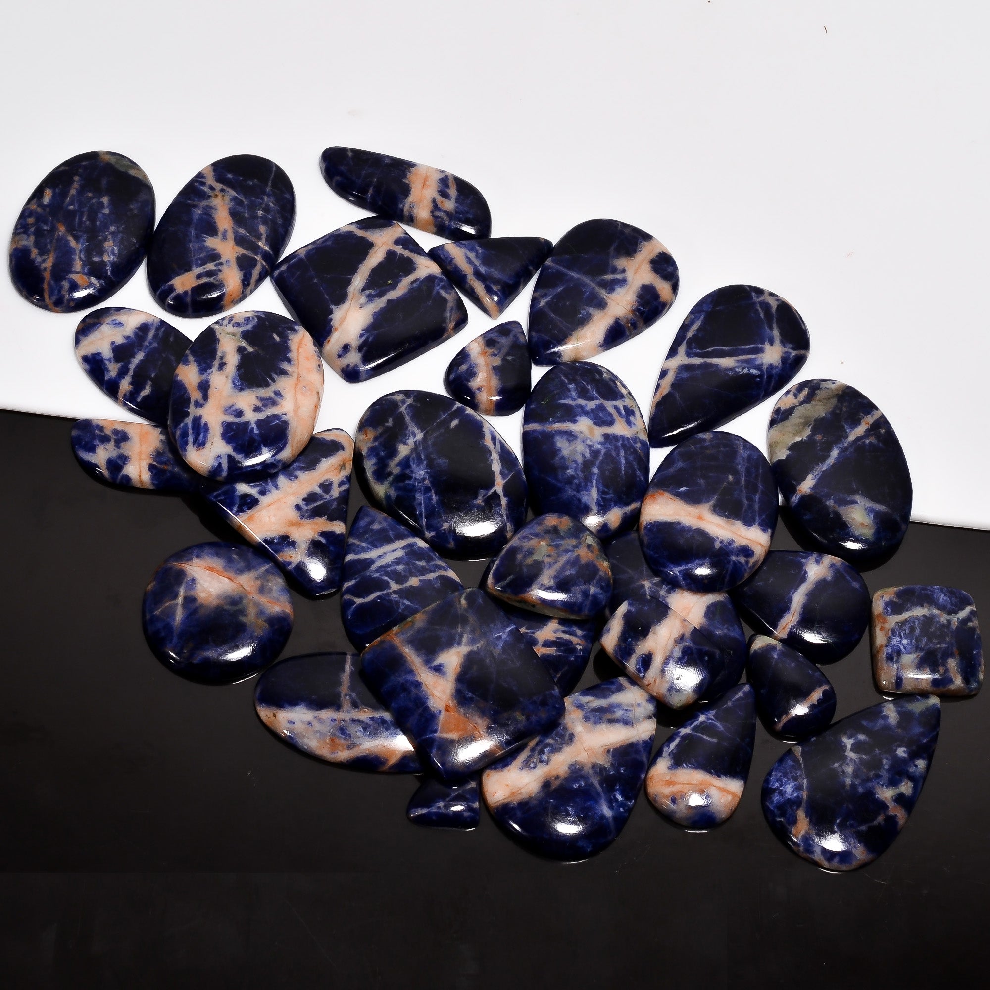 Natural Sodalite Gemstone Cabochon Lot – Direct Wholesale Manufacturer Price