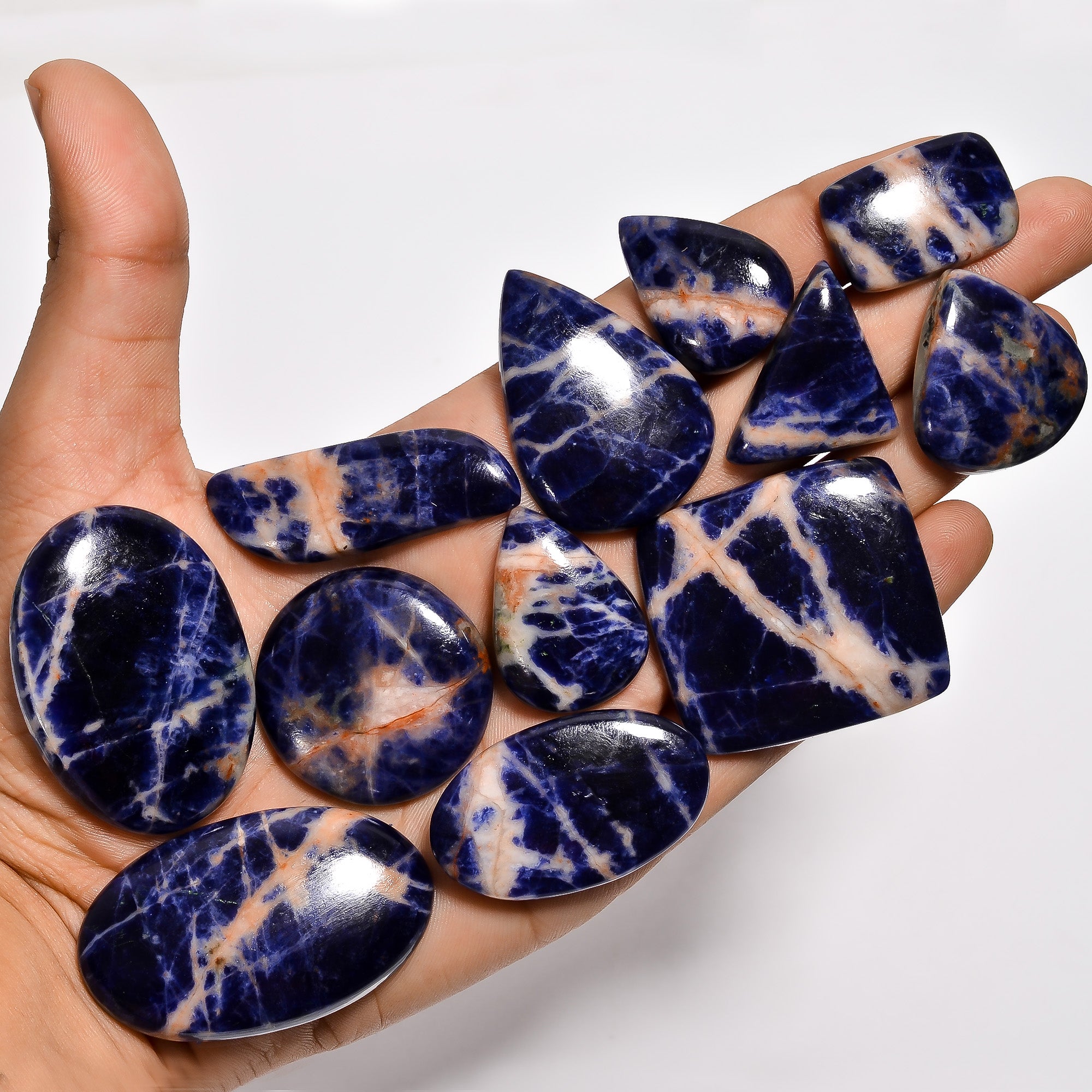 Natural Sodalite Gemstone Cabochon Lot – Direct Wholesale Manufacturer Price