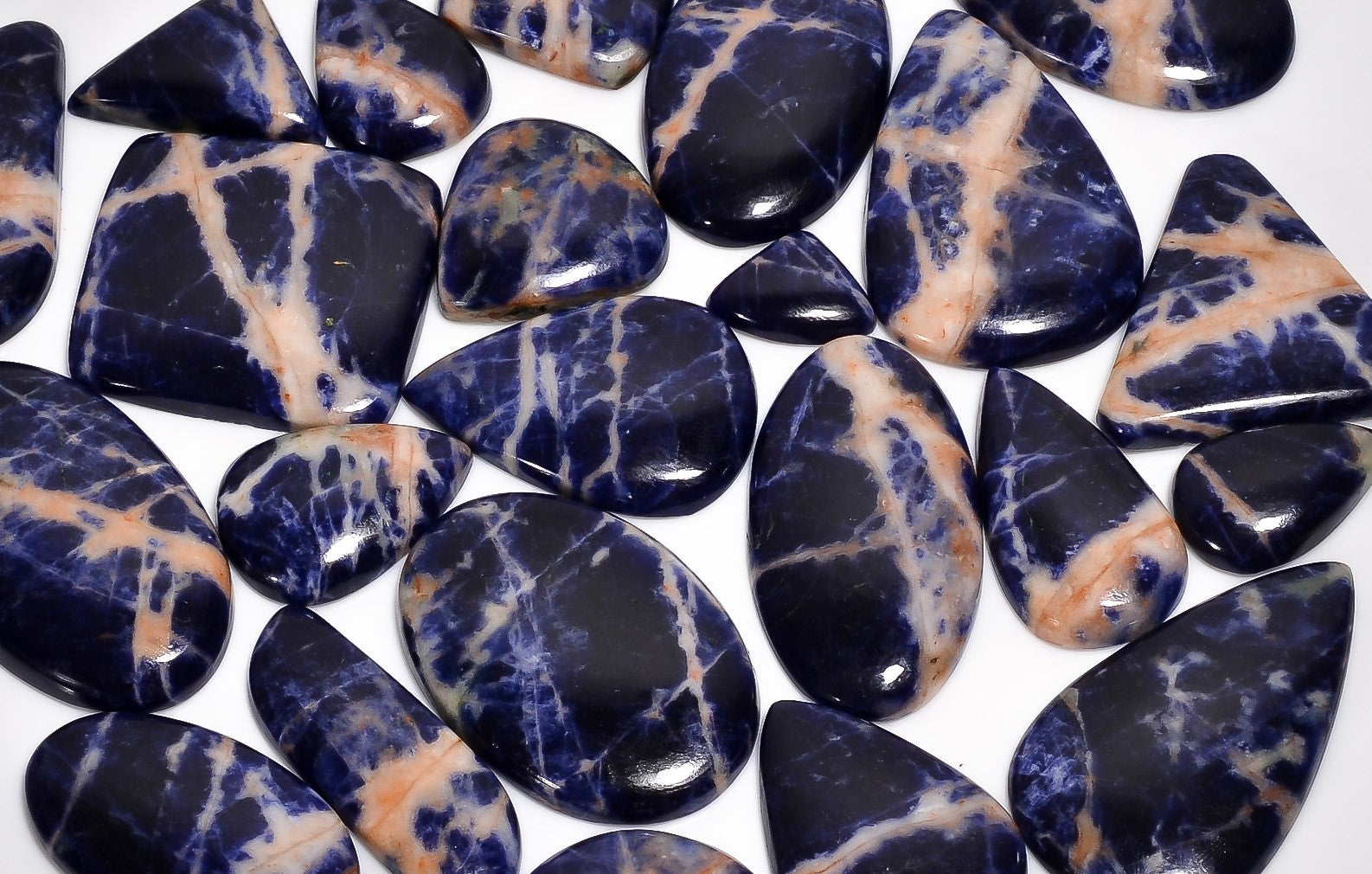 Natural Sodalite Gemstone Cabochon Lot – Direct Wholesale Manufacturer Price