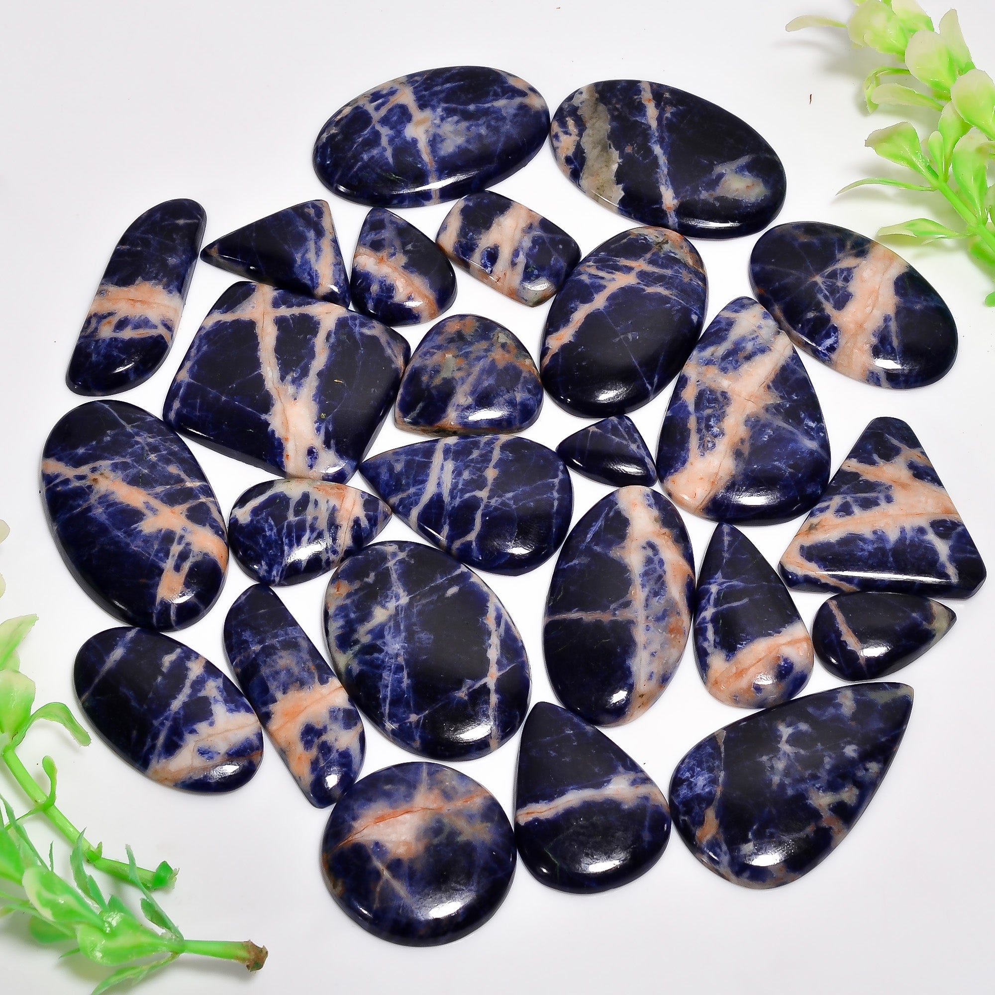 Natural Sodalite Gemstone Cabochon Lot – Direct Wholesale Manufacturer Price