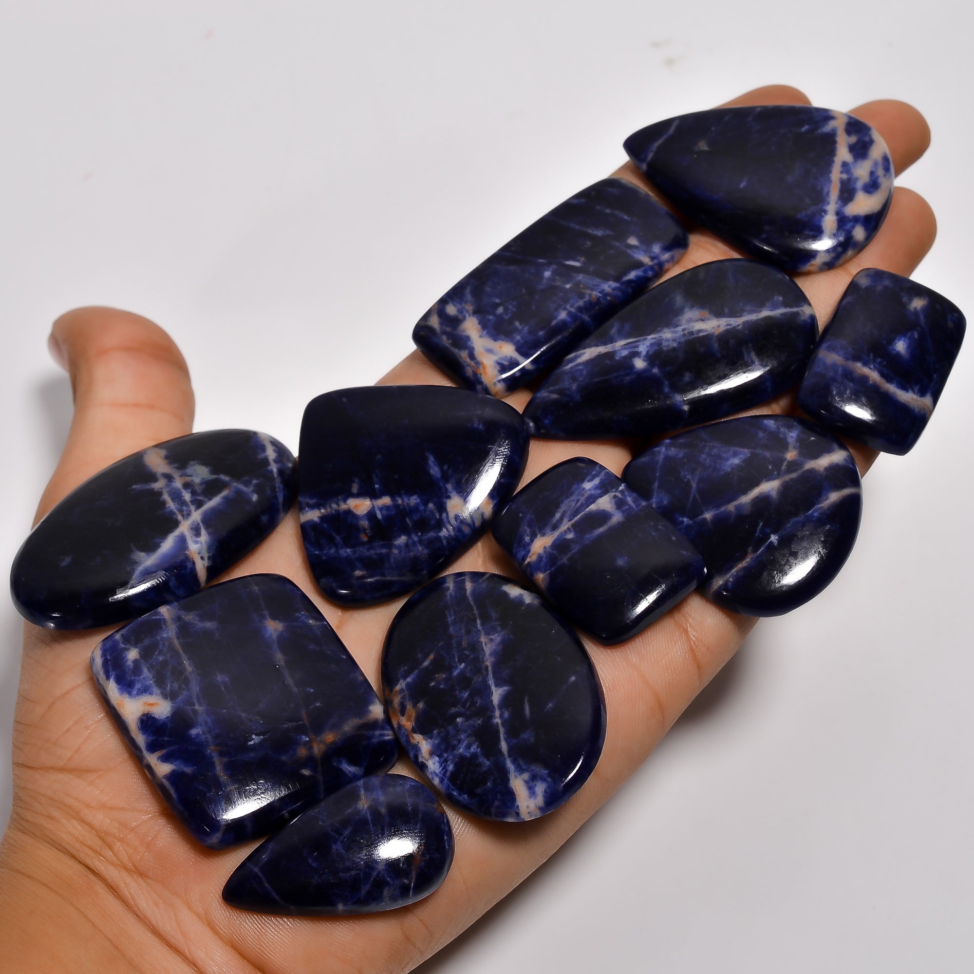 Wholesale AAA Quality Sodalite Cabochons – Bulk Gemstone Lot for Jewelry Supply Stores