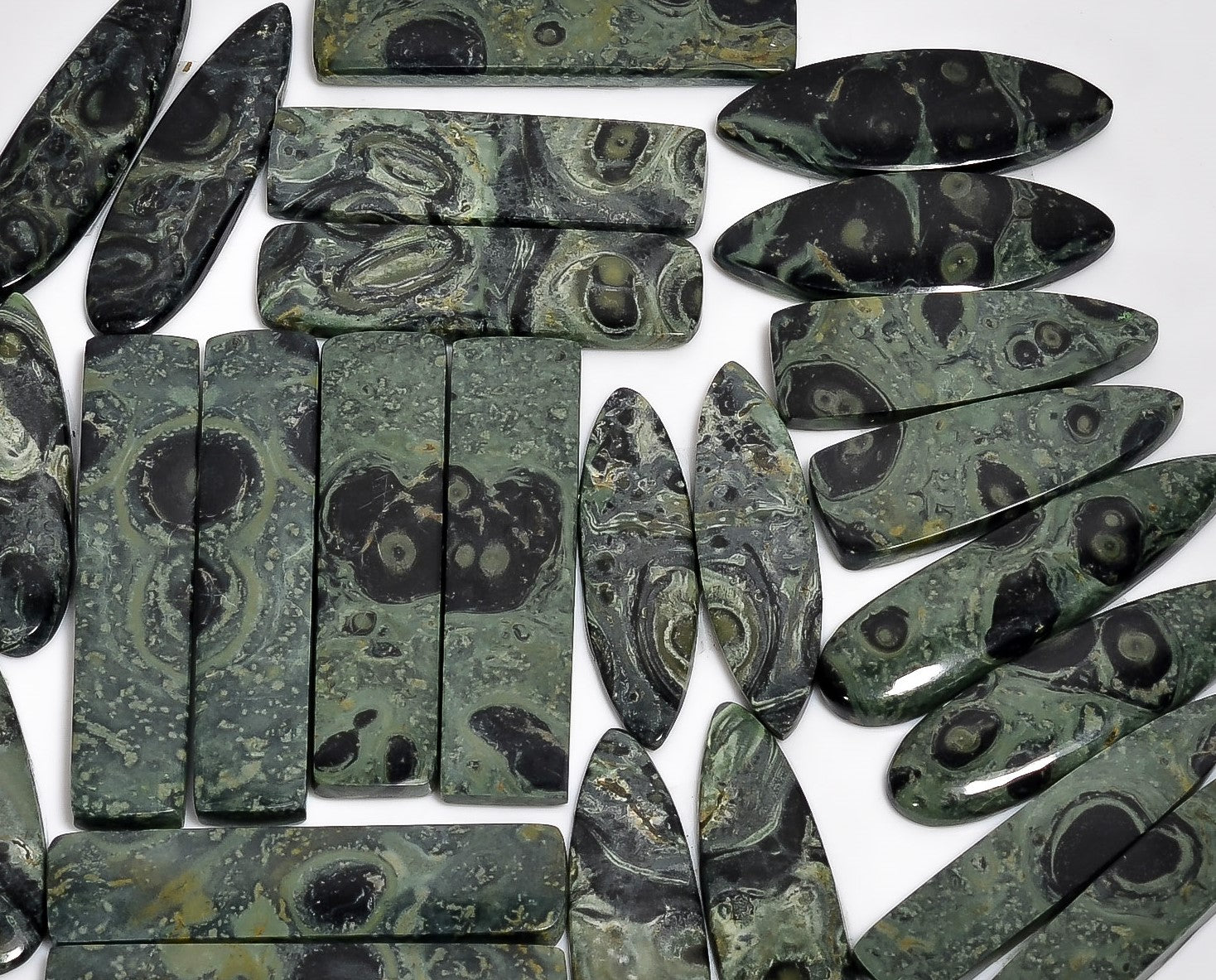 Direct From Manufacturer – Bulk Natural Star Galaxy Jasper Pair Cabochons for Jewelry Business