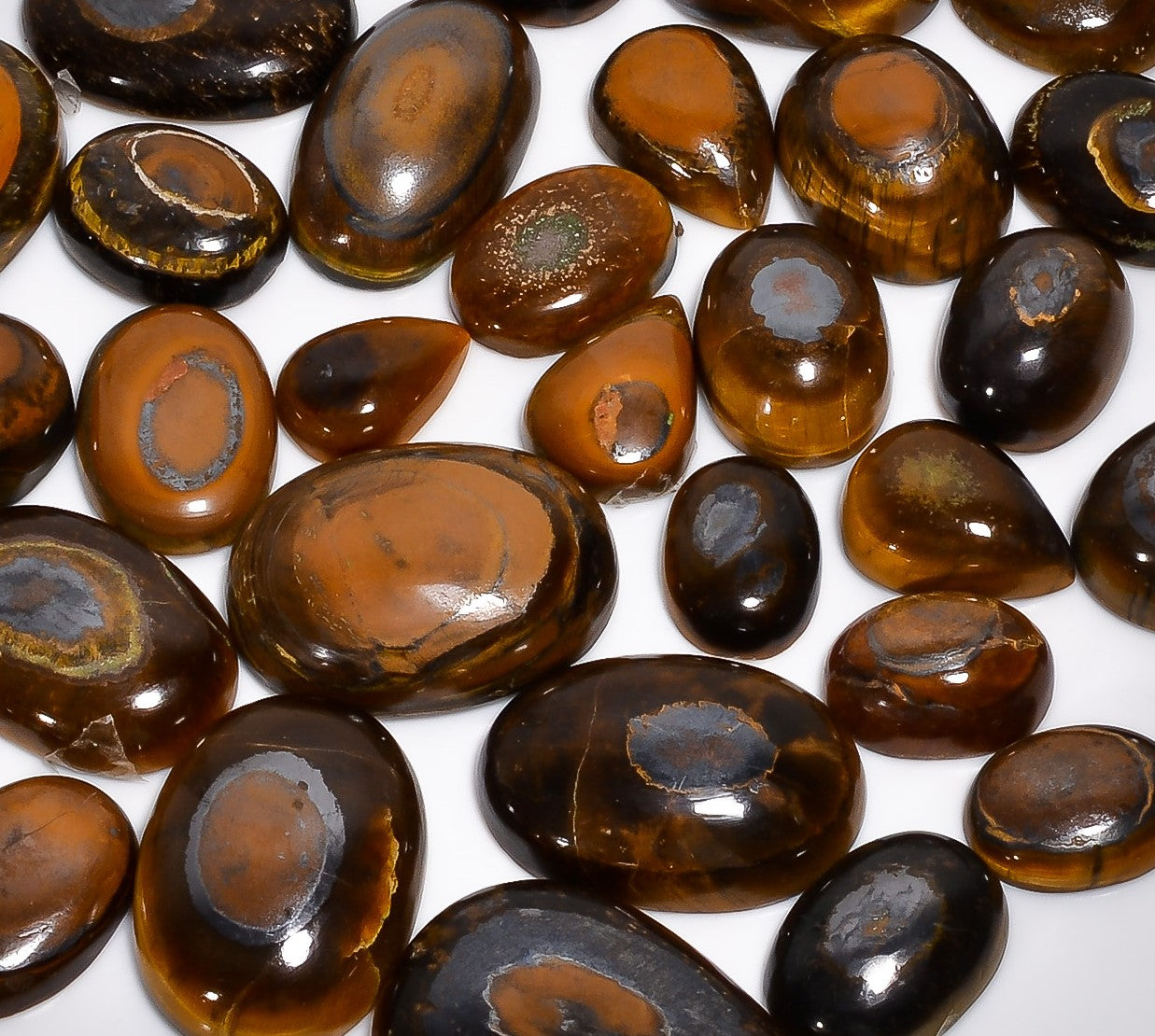 Earth Mined Tiger Eye Cabochon Lot – Bulk Wholesale Gemstones for Setting