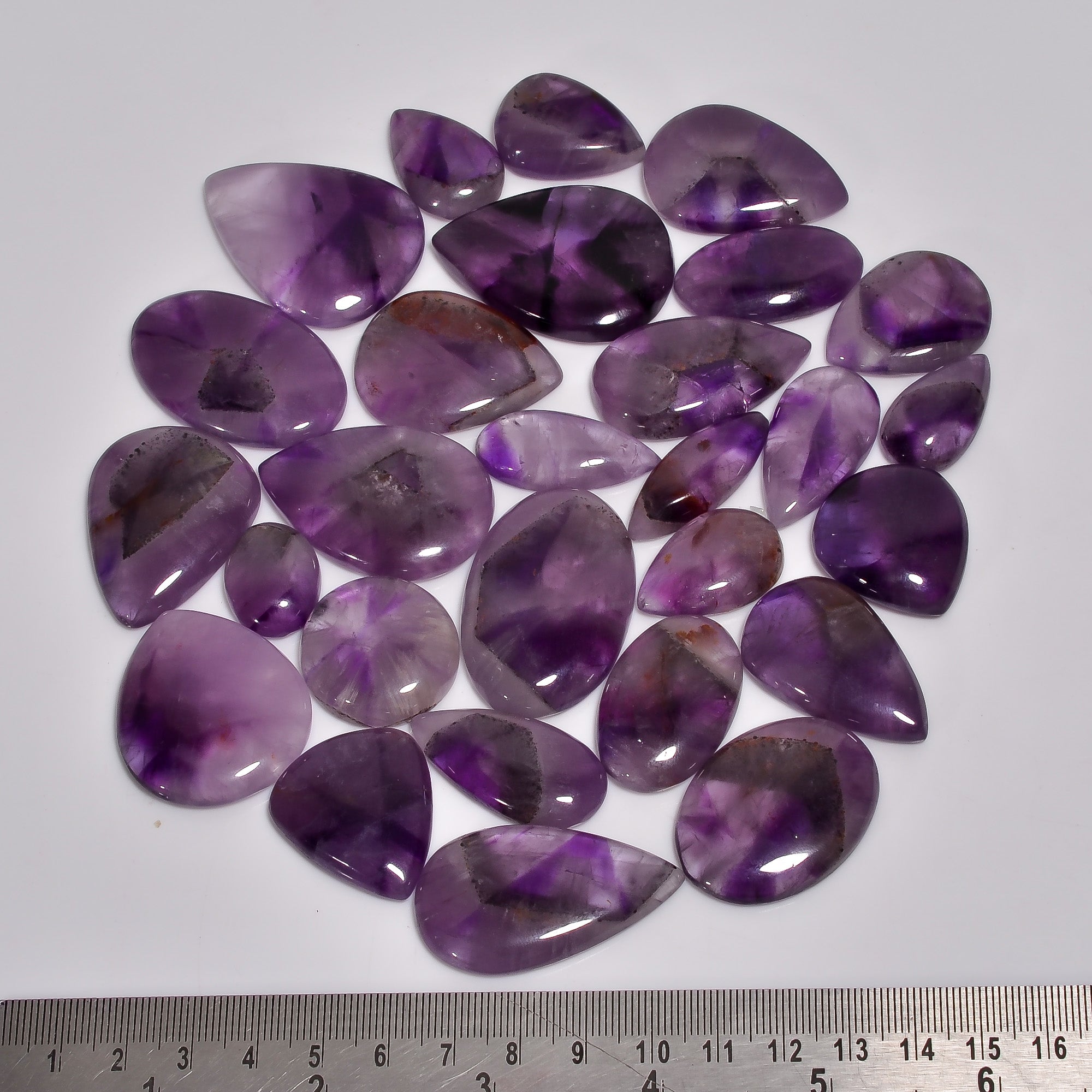 Chakra Healing Stones – Wholesale Trapiche Amethyst Cabochons for Energy Work & Jewelry