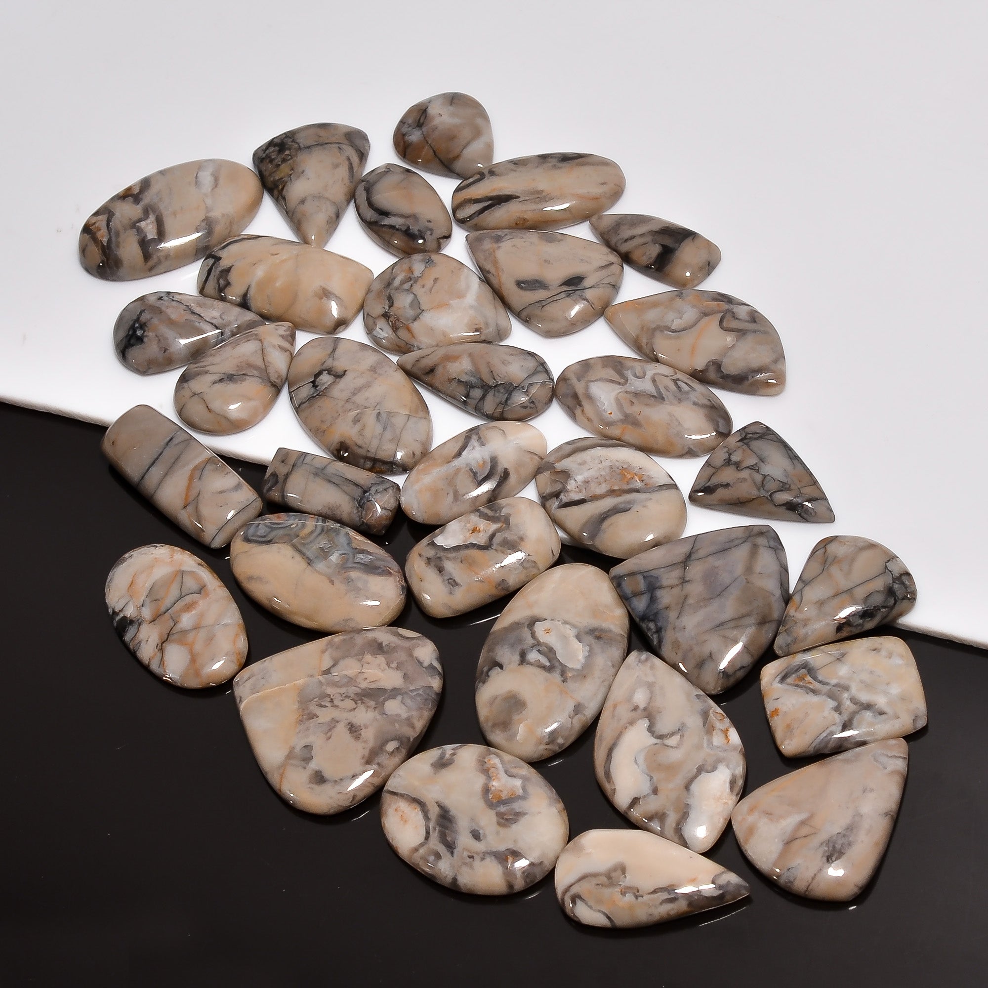 Spiritual & Metaphysical Stones – Wholesale Natural Wave Jasper Cabochons