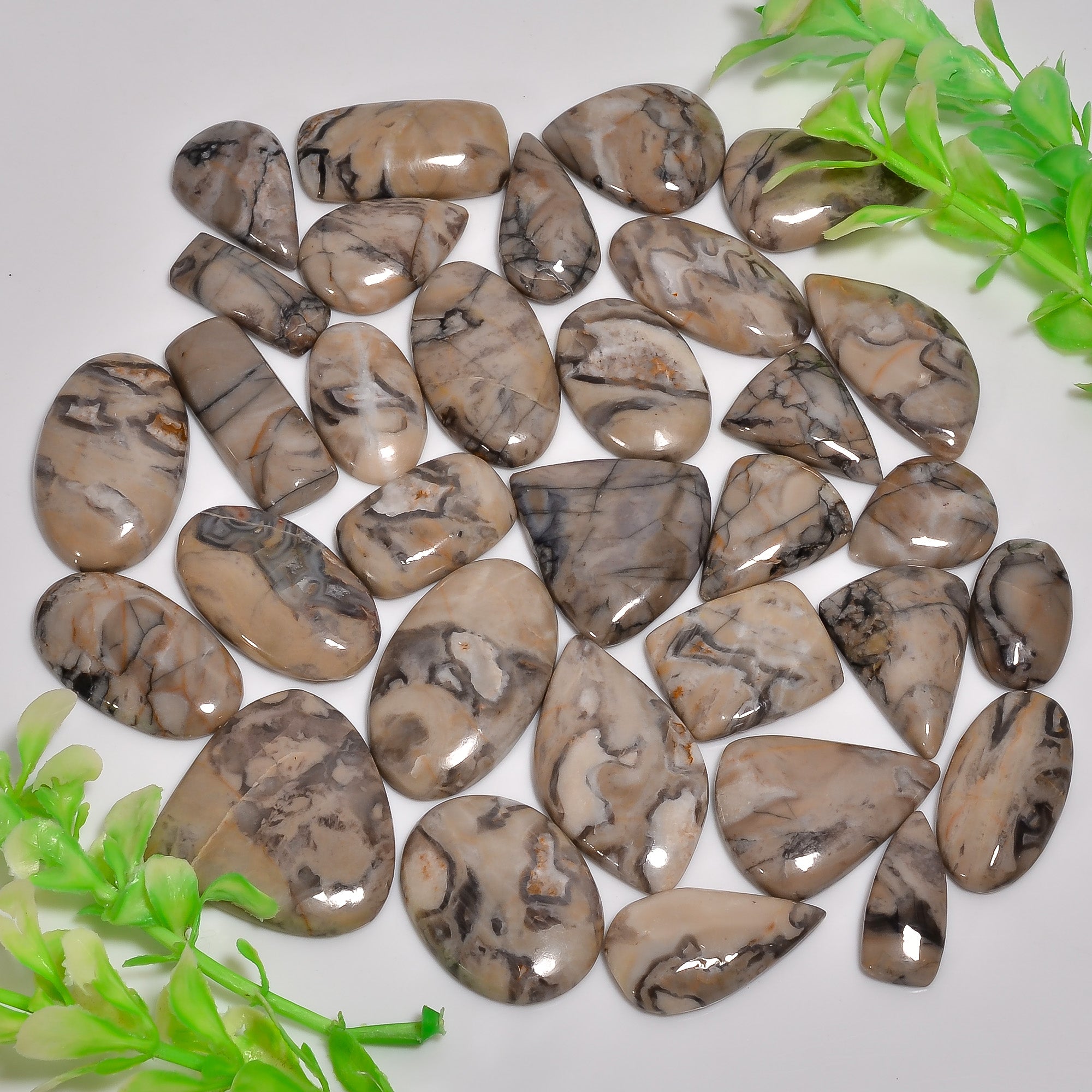 Spiritual & Metaphysical Stones – Wholesale Natural Wave Jasper Cabochons