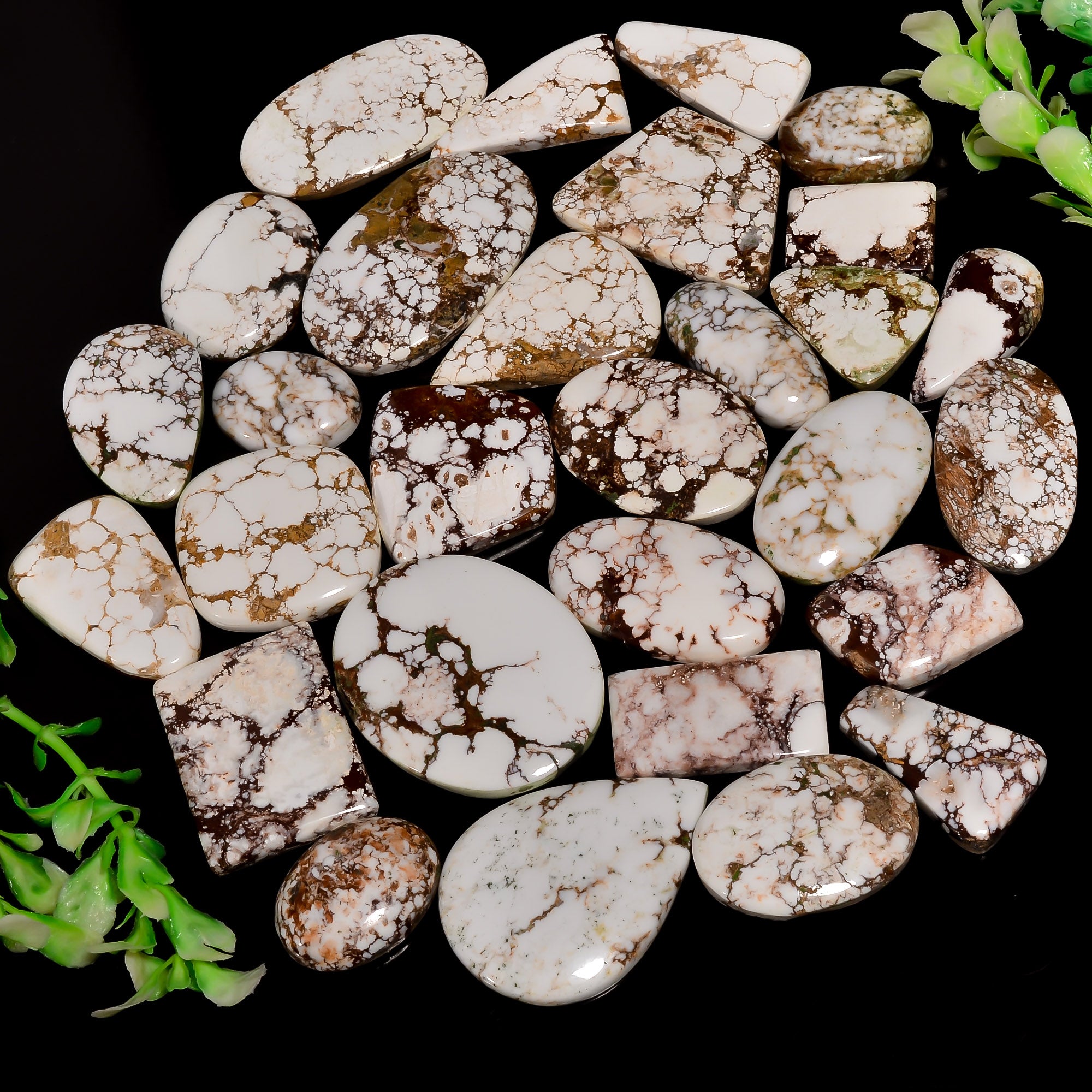 Authentic Natural wild horse cabochon Gemstones – Large Wholesale Parcel