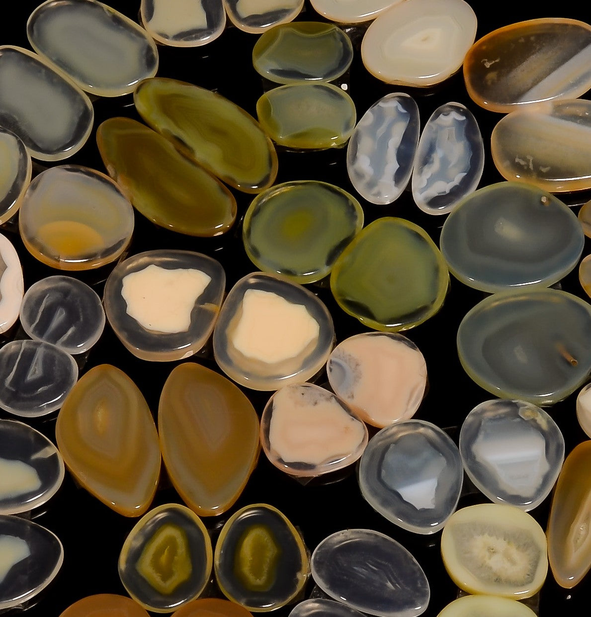 Direct From Manufacturer – Bulk Natural Star Galaxy Jasper Pair Cabochons for Jewelry Business