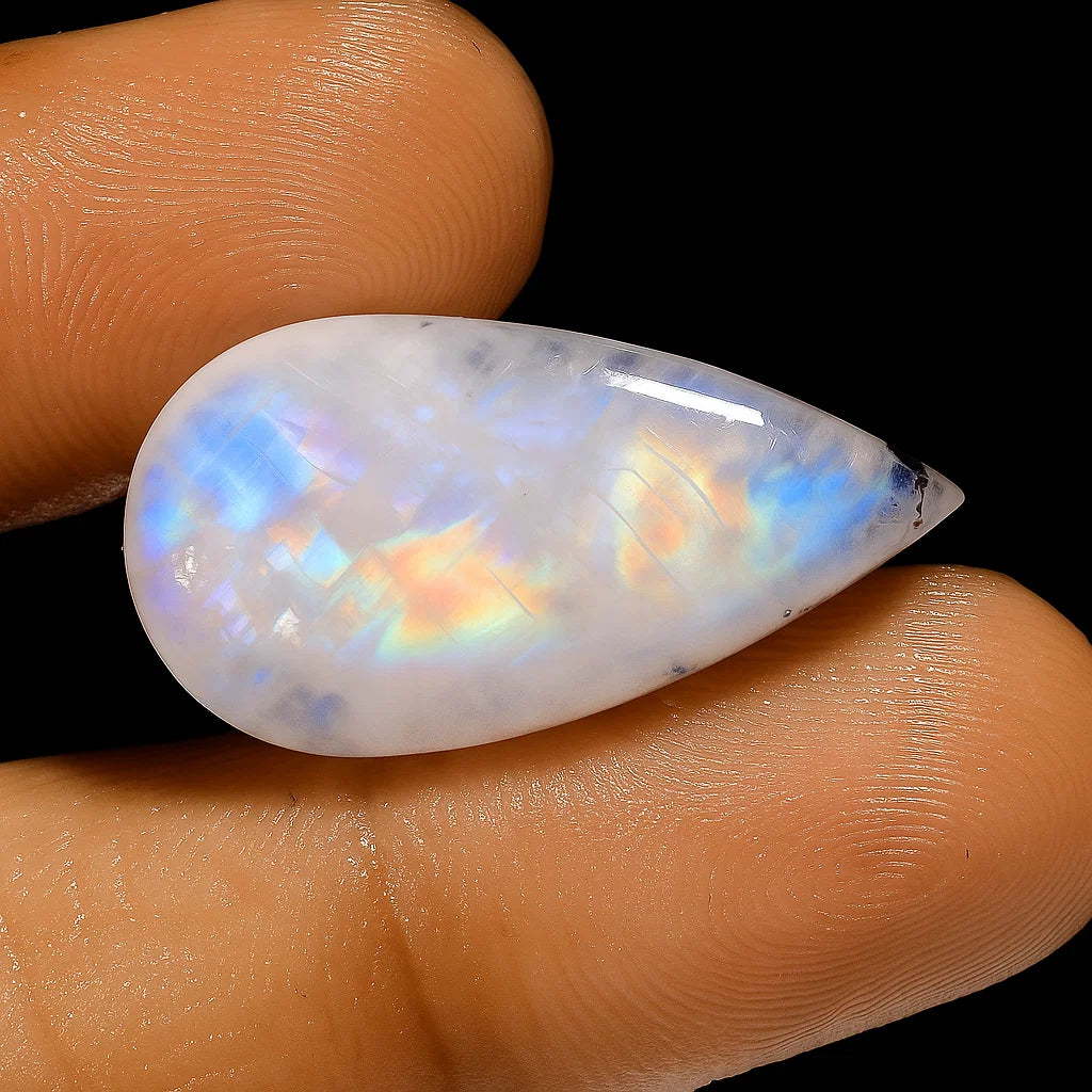 Rainbow Moonstone Cabochon