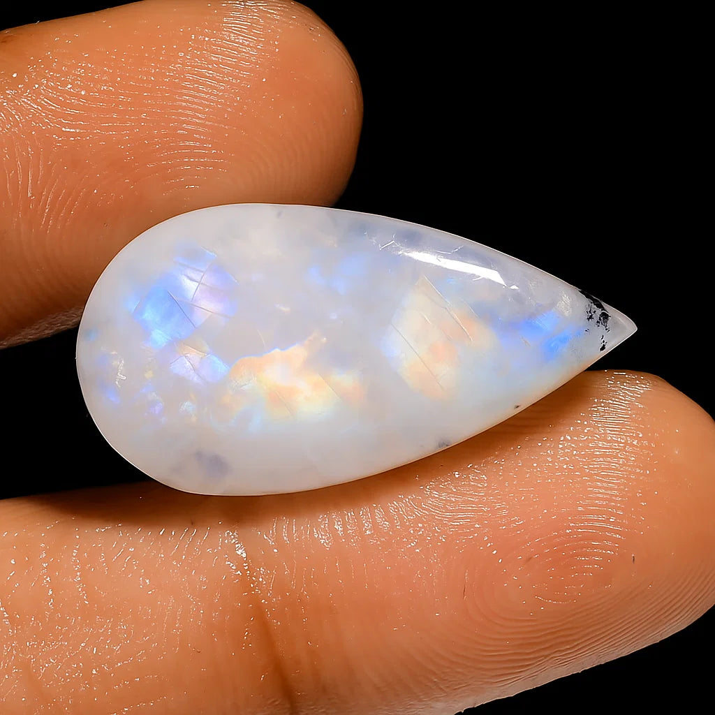 Rainbow Moonstone Cabochon