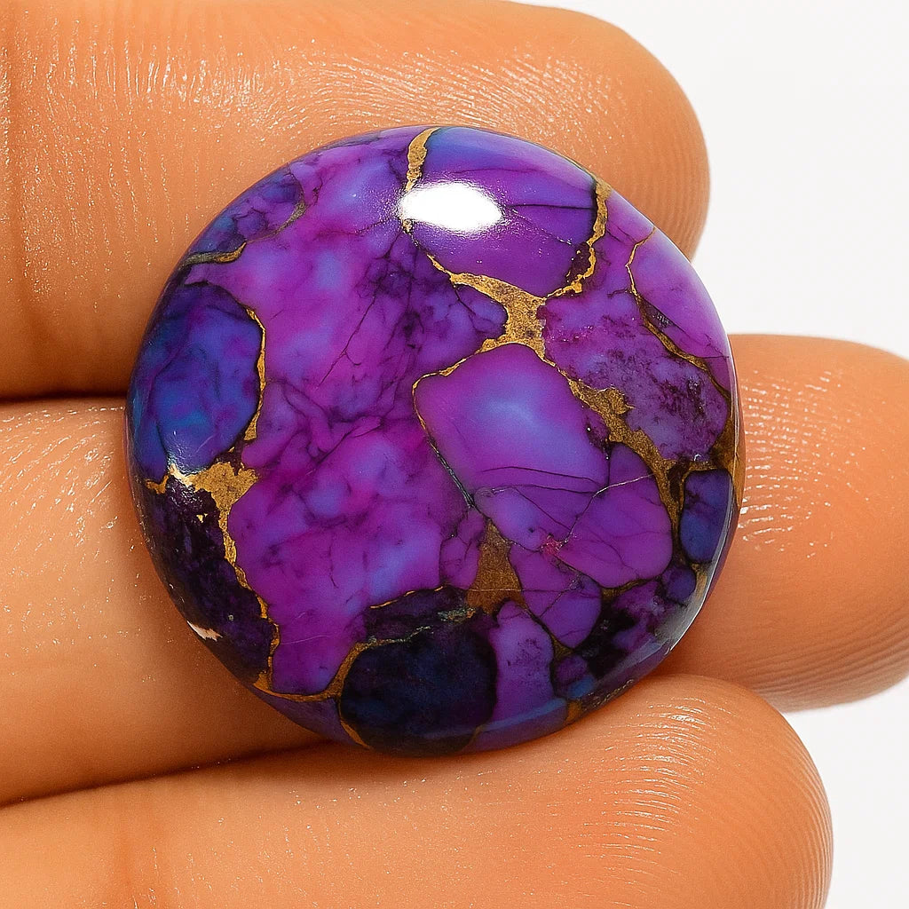 Purple Copper Turquosie Cabochon Gemstone