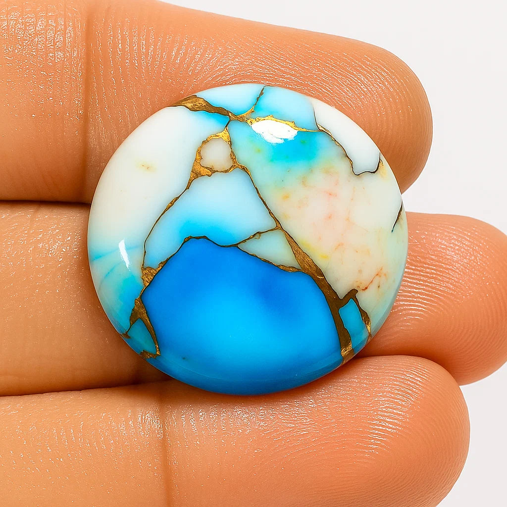 Sky Blue Mojave Turquoise Cabochon