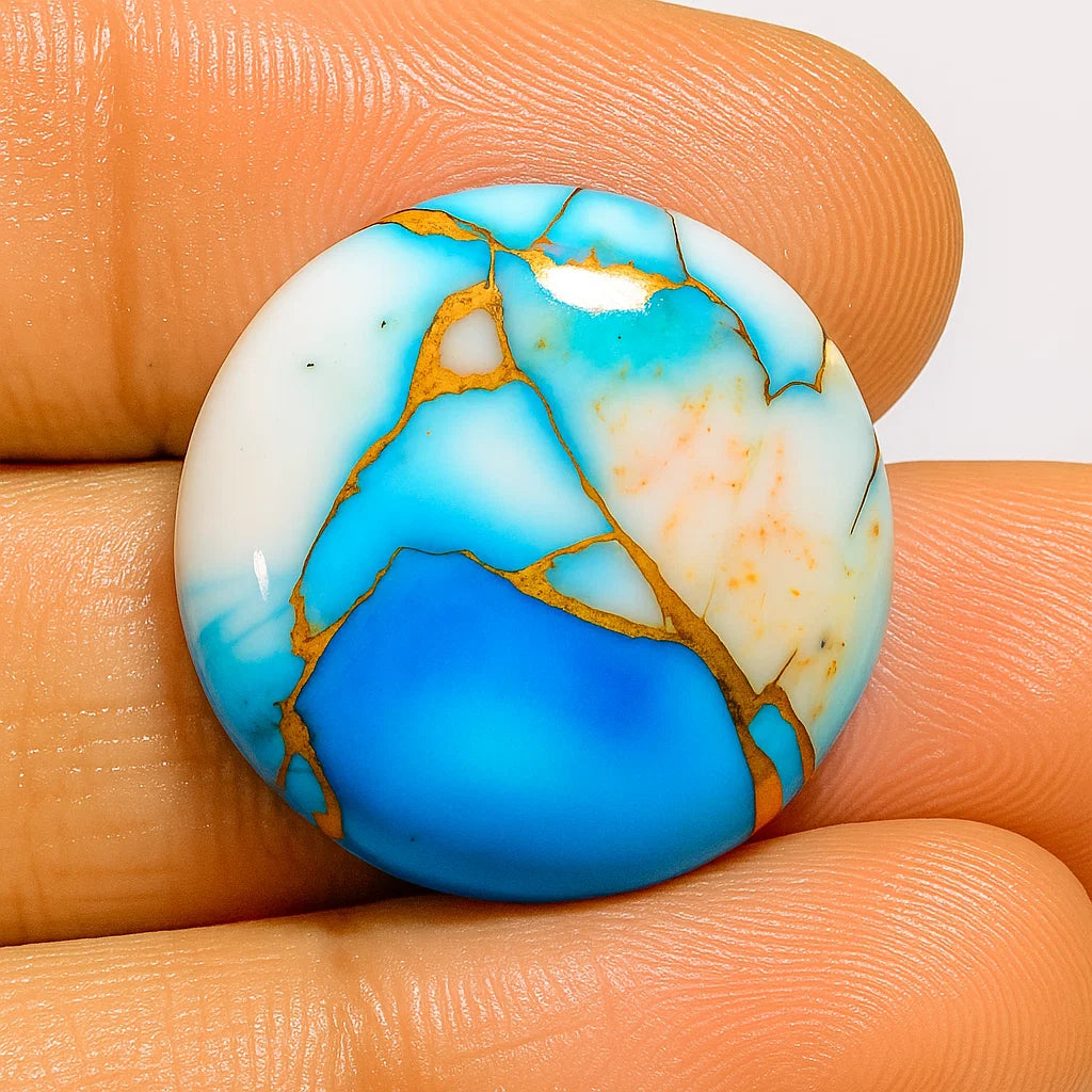 Sky Blue Mojave Turquoise Cabochon