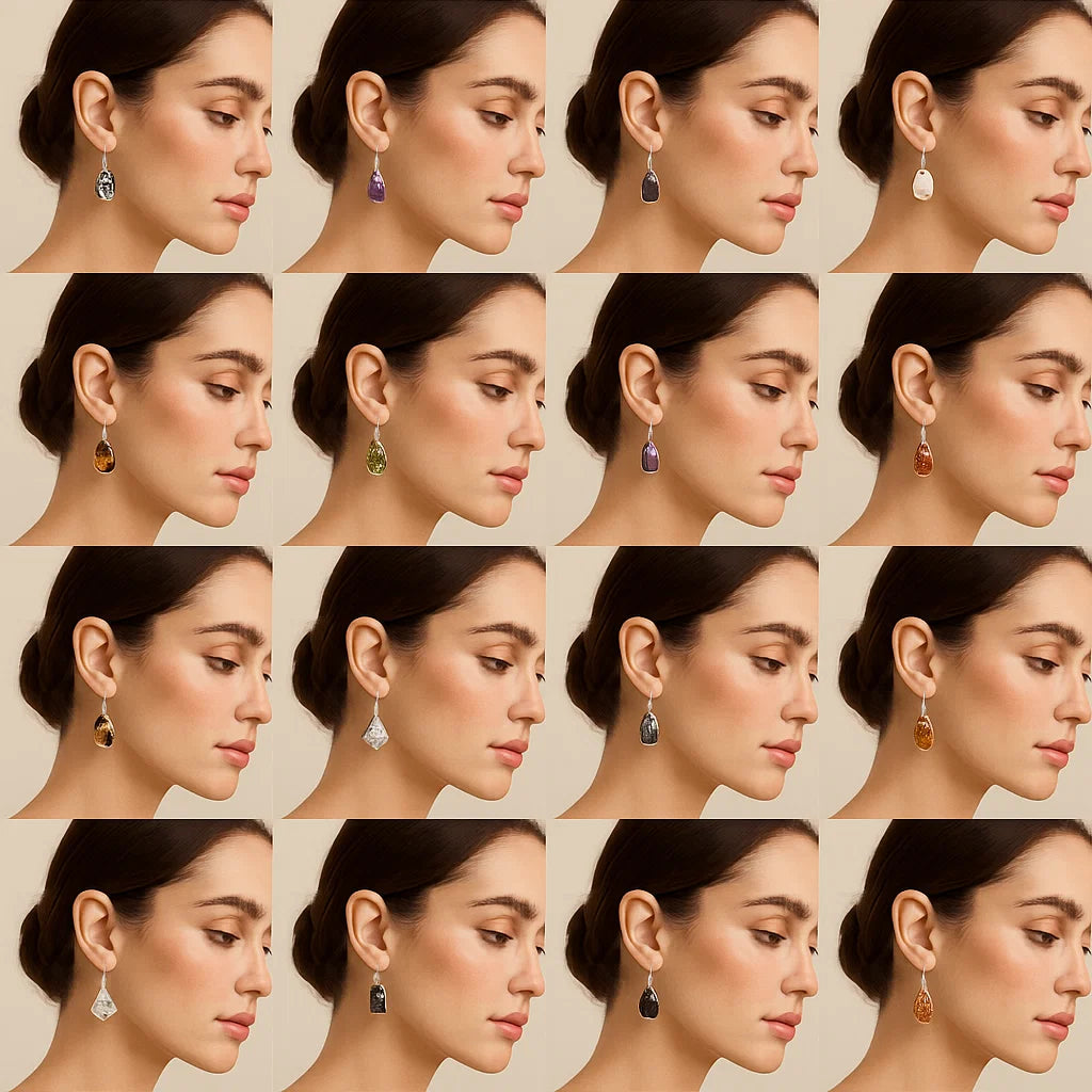 Natural Gemstone Earrings