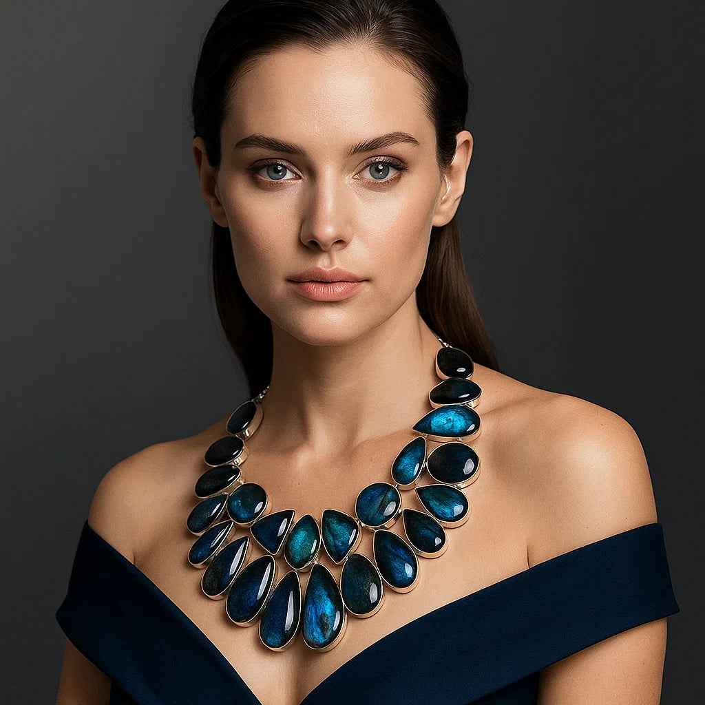 Labradorite Gemstone Neclace