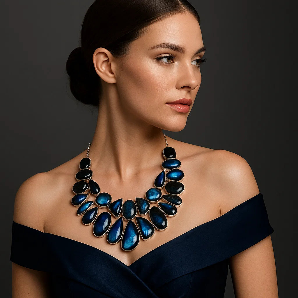 Labradorite Gemstone Neclace