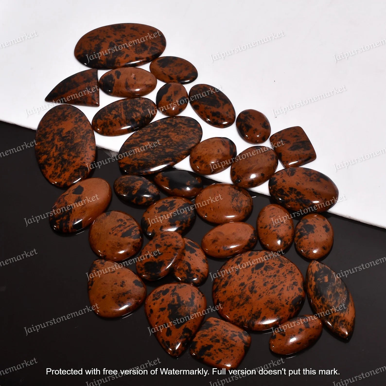 Natural Mahagony Obsidian Cabochon