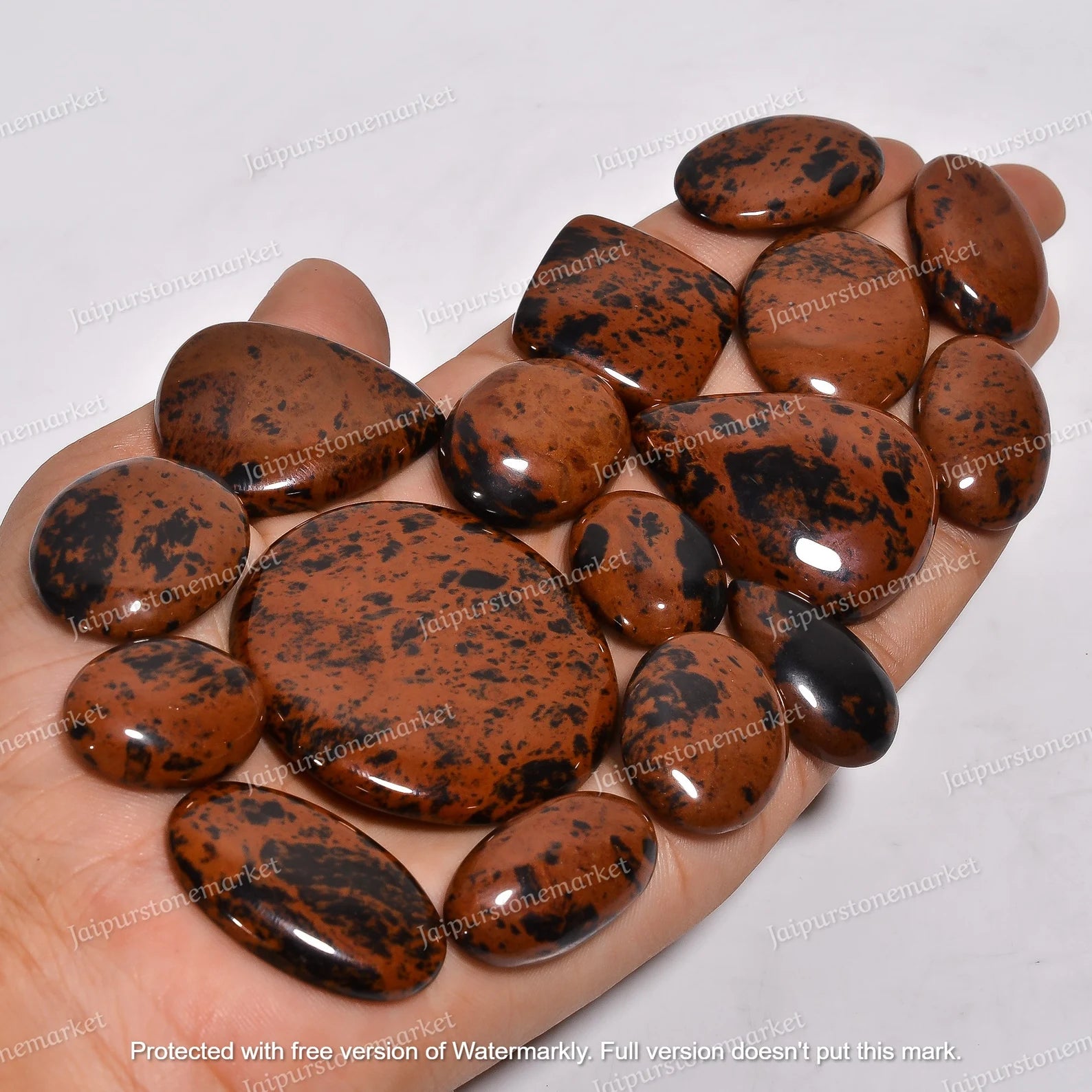 Natural Mahagony Obsidian Cabochon